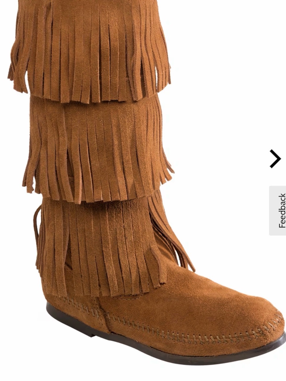 Minnetonka Moccasin 3-Layer Fringe Boots for Ladies - Brown - 5M